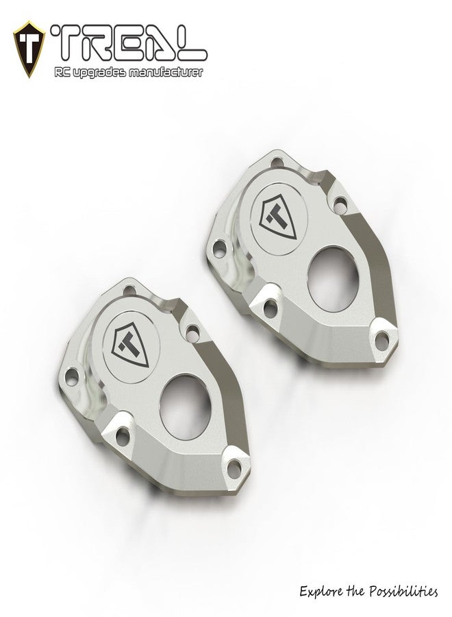 TREAL Aluminum 7075 Front Outer Portal Covers External Cap for Vanquish VRD/VS4-10(Silver) - Image 2